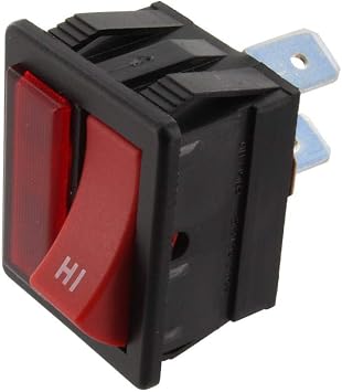 Paxanpax PFC776 Numatic Hi-Lo Momentary Red Switch Assembly Fits Henry HVR200A Autosave Series, Plastic