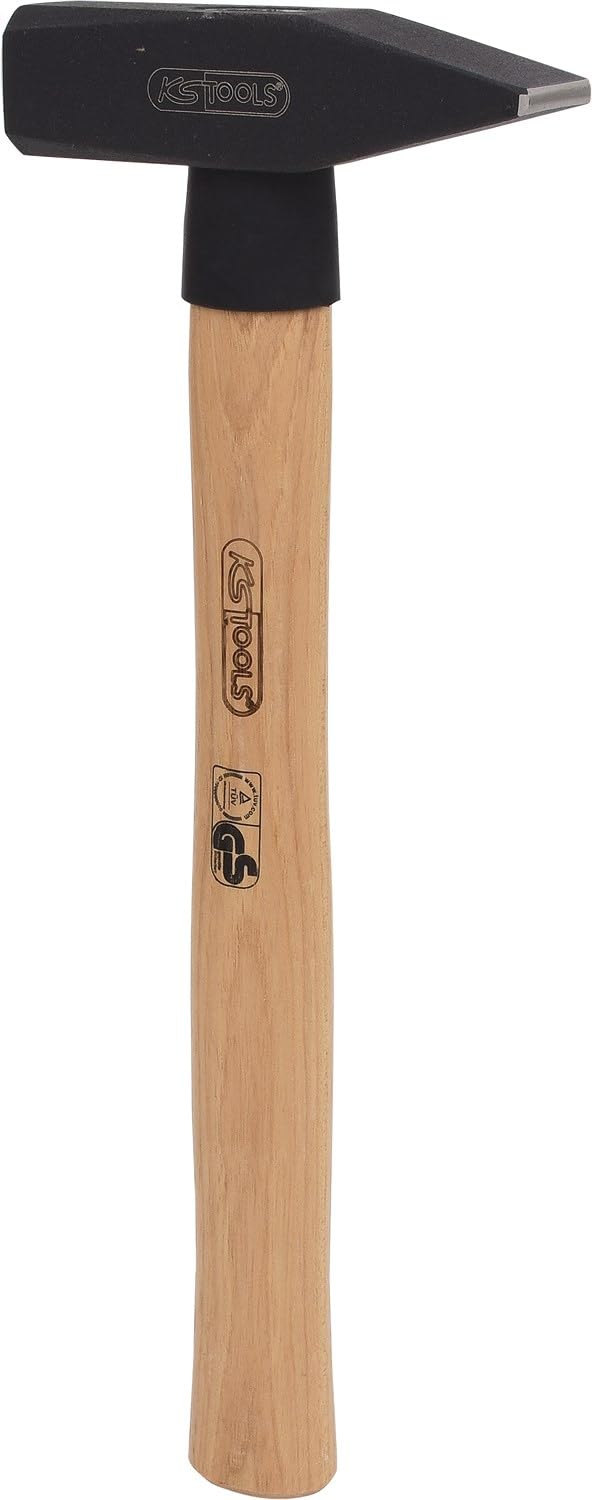 KS Tools 142.1380 Schlosserhammer mit Hickorystiel, 800G