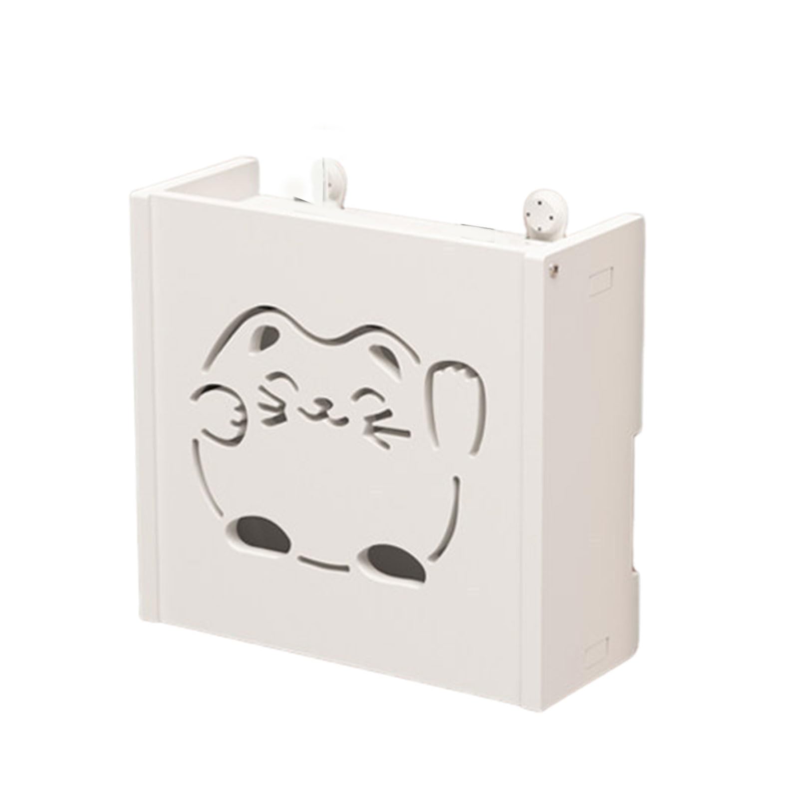 WOVEBIUS Decorative Wifi Router Box For Bedroom Organization ABS Wall Mounted Wifi Router Shelf Wifi Router Storage Boxes Routers C