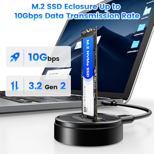 Estación de acoplamiento M.2 NVMe y SATA SSD 10Gbps miniatura 4