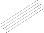 Uxcell 5Pcs Aiguille de tricot 1.5mm Diamètre 5.9 Longueur des pouces Acier inoxydable Aiguilles de pointage à double pointe pour les projets faits à la main DIY Tricots