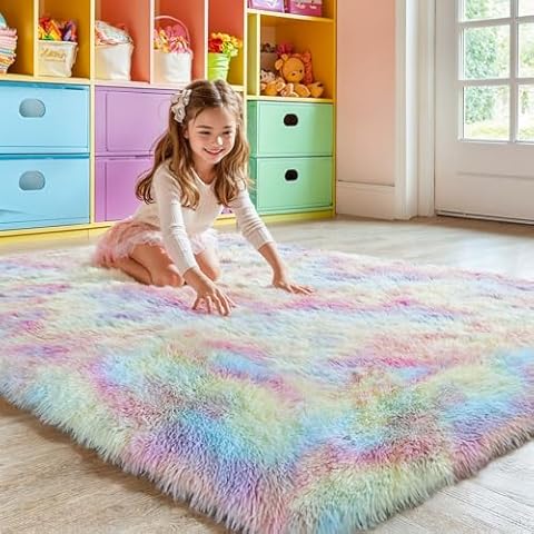 KCHOWUA 4x6 Unicorn Area Rug Cover
