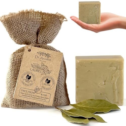 Dr.Ancient Aleppo Soap Bar Organic, Antibacterial Bar Soap, Hair & Scalp Care, Natural Fragrance...