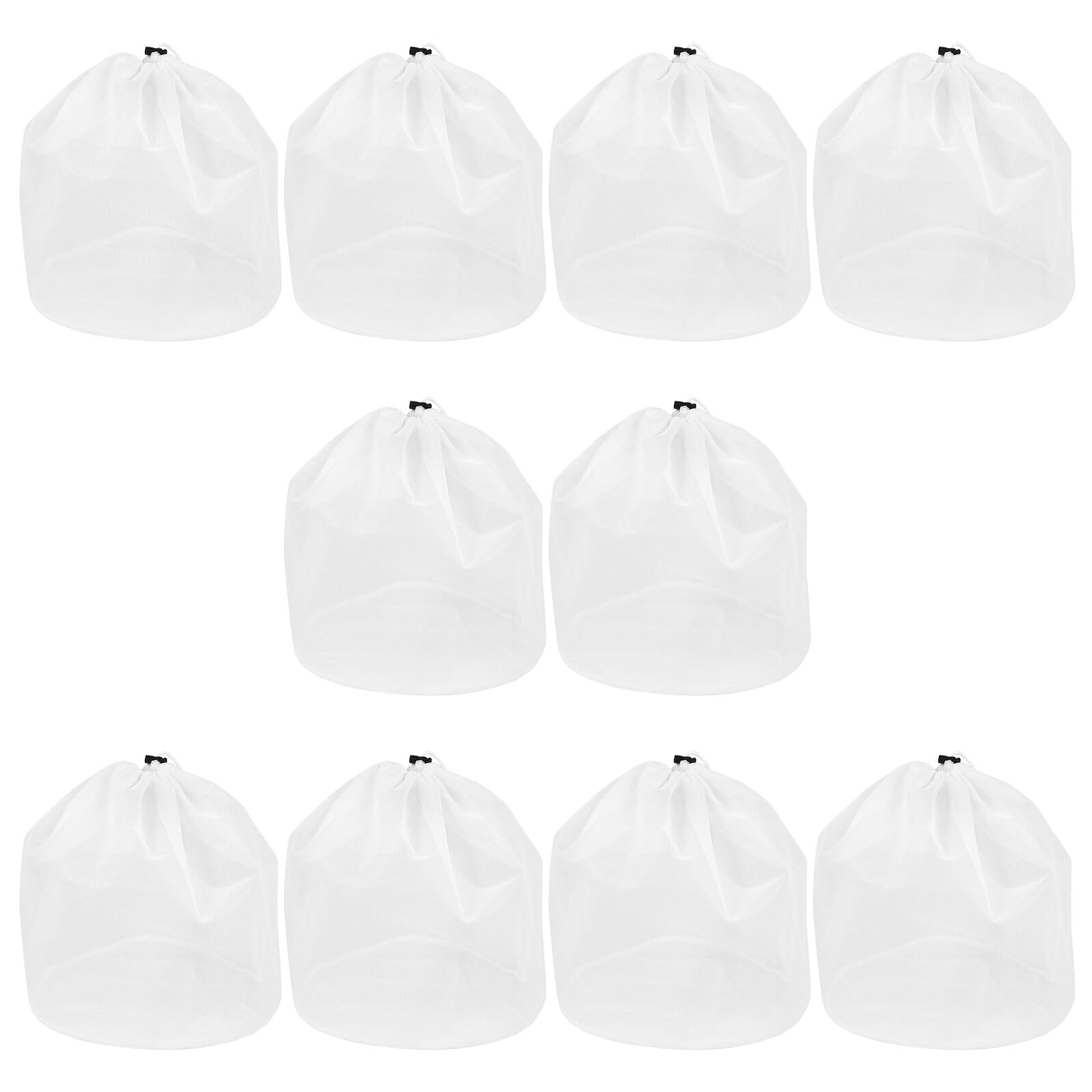 10 Unidades Bolsas de Malla Lavables Ropa Cierre de Cordón, Hechas de Poliéster Reutilizable, Protegen Prendas Delicadas en Lavadora y Viajes