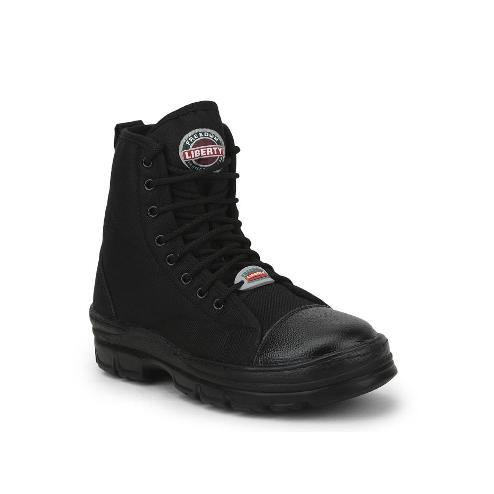 Freedom Hunter-Z Lacing Safety Shoes for Men | Canvas Sole| Water Resistance |Padded Foam Insole| Comfortable for All Weather | Shock Absorber|-image-24