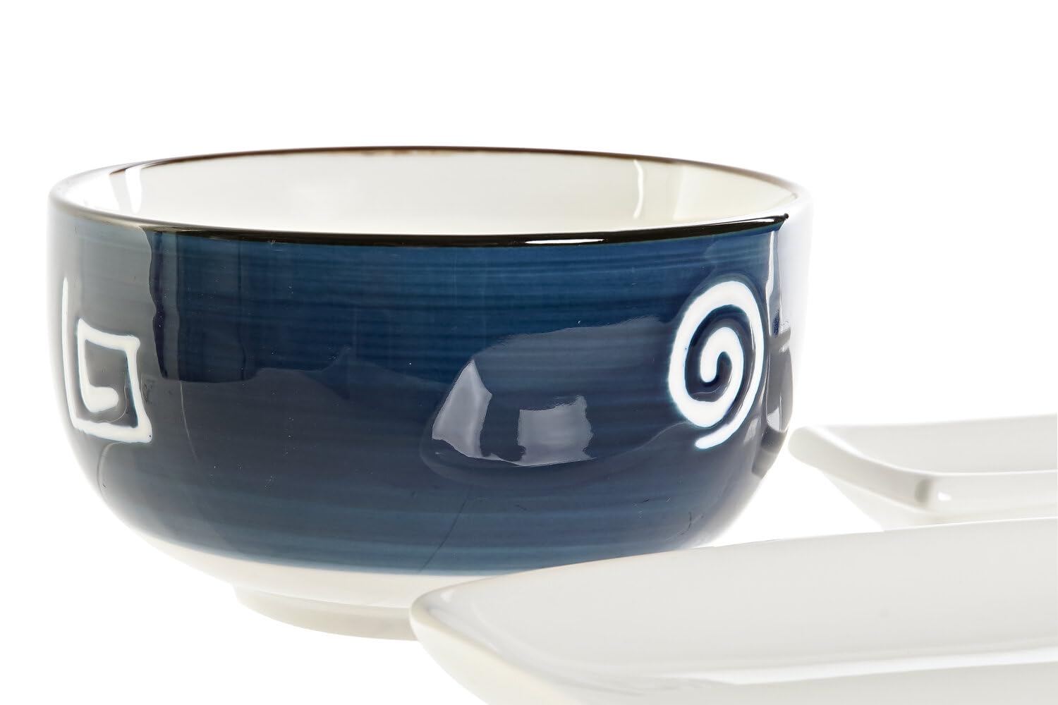 Sushi Set of 10 Bamboo Porcelain 33.5 x 34.5 x 9 cm White, Multicolour - Image 3