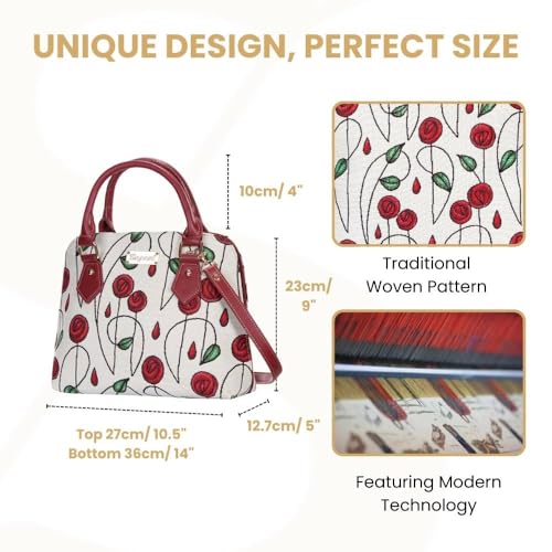 Signare Tapestry Hand & Shoulder Bag for Women |Fashionable Cross Body bag Purses for Woman |Satchel Bag for Women Girls Teen3