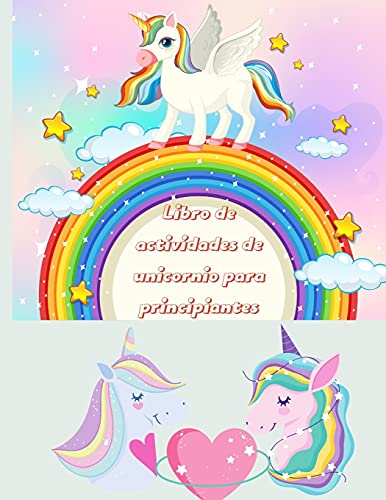 Libro de actividades de unicornio para principiantes: principiante a trazar líneas, formas, matemáti