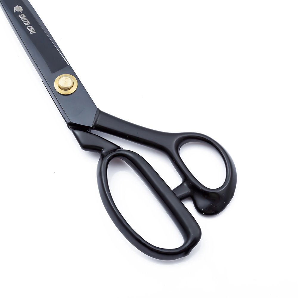 Smith Chu - Forbici per tessuti, per ricami, sartoria, cucito, artigianato, forbici da sartoria per cuoio, materie prime, per tappezzeria, tappeti, per sarti, studenti, scuola, ufficio, 25 cm