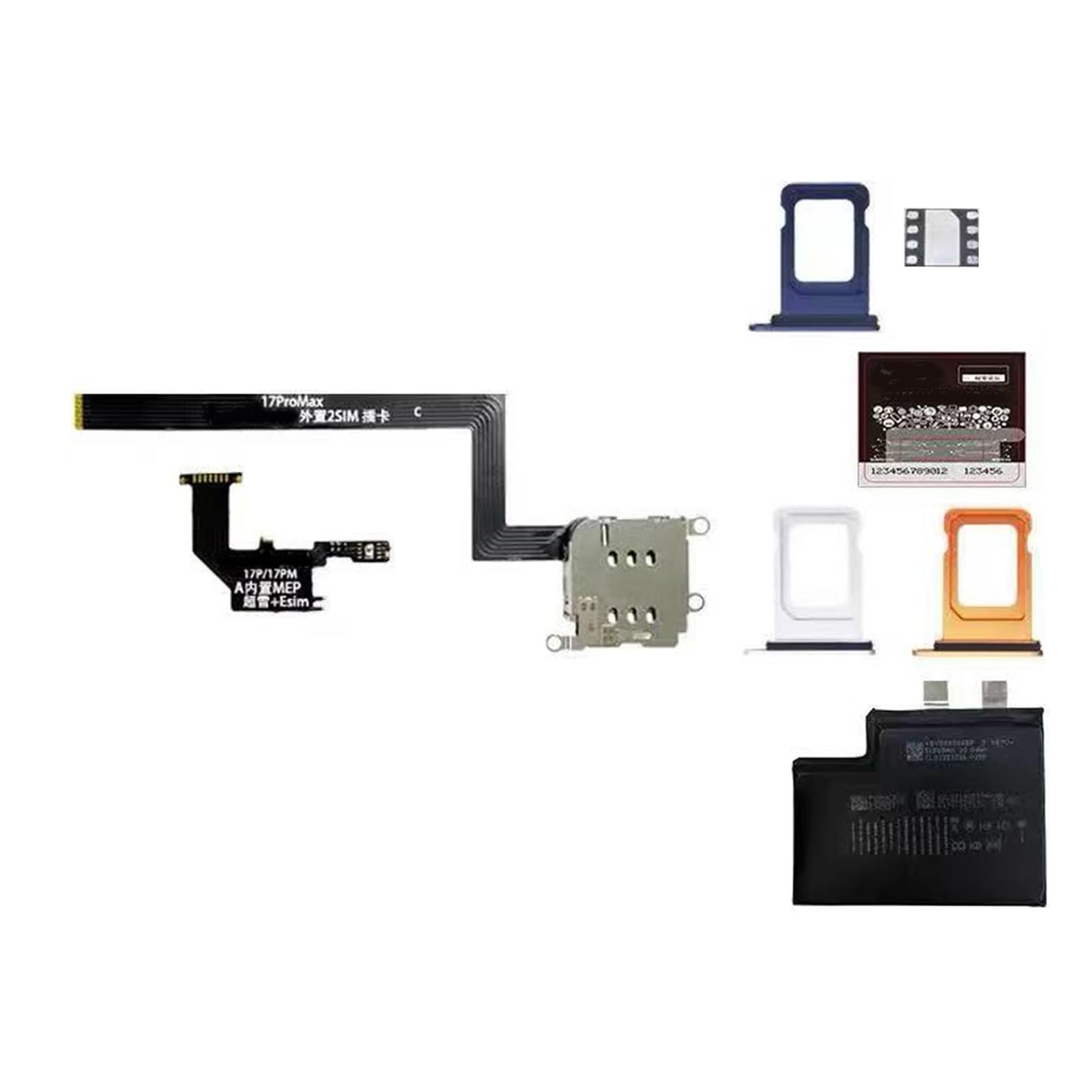 Comprehensive MEP Double Card Converters Set for Smartphones for Advanced IC Chip Repair Capabilities Solution