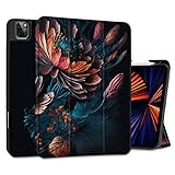MEEgoodo for iPad Pro 11 inch Case, Tablet Cover for iPad Pro 4th/3rd/2nd/1st Gen, Bunch Flowers