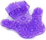 Samyo Gants de massage en forme de palmier avec 9 360-degree-roller Balle en métal soin du corps de beauté (Purple)
