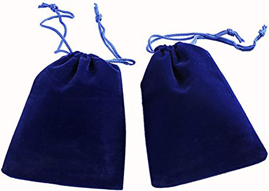 Shukii 50pcs Velvet Cloth Jewelry Pouches Drawstring Bags Candy jewlery bag Pouch