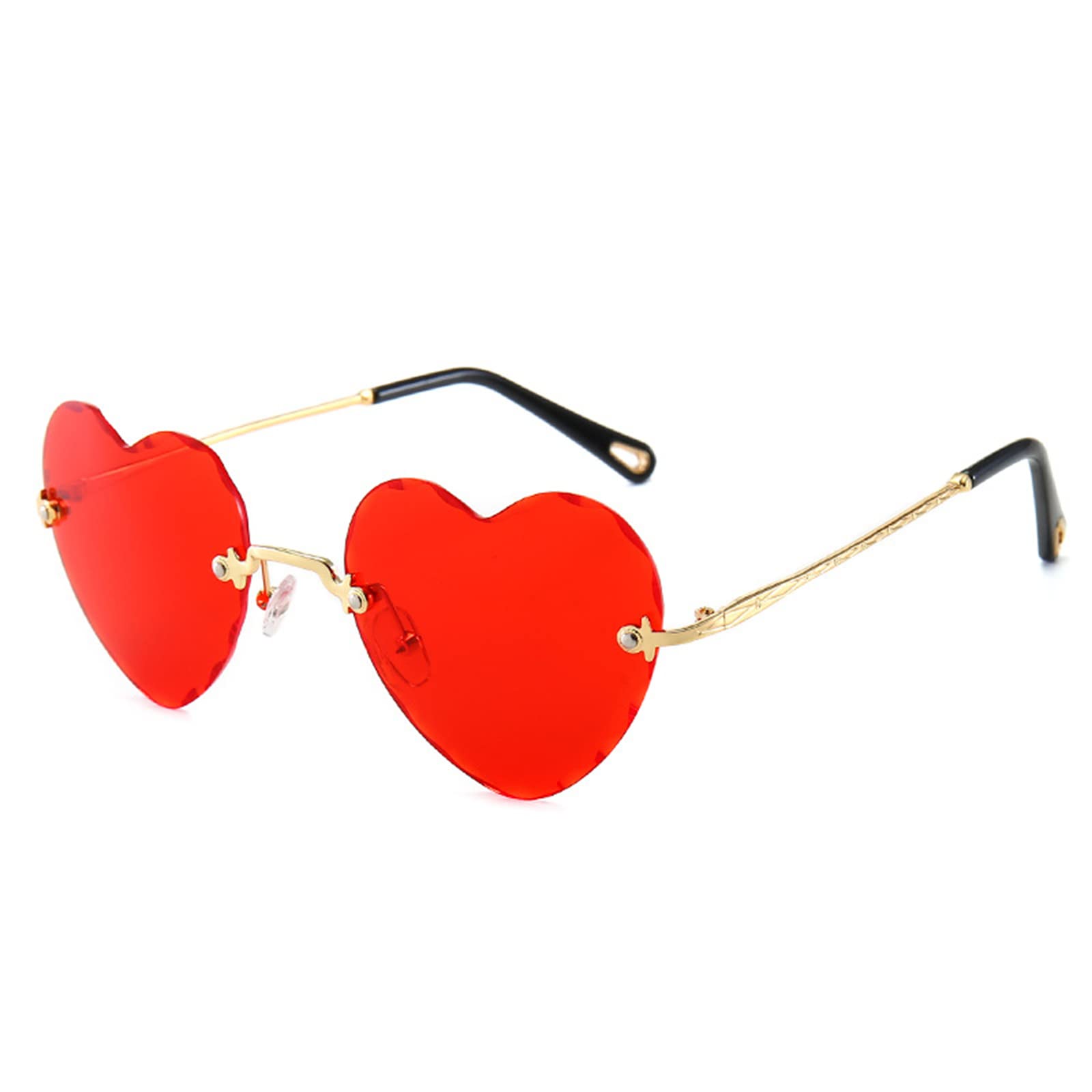 Women Rimless Sunglasses Heart Shaped Bachelorette Party Glasses Glasses Bridal Party Women Rimless