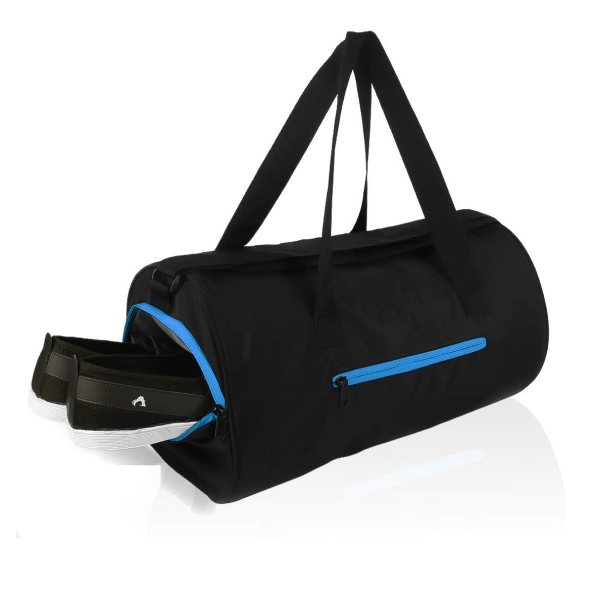 raizex Gym Duffel Bag | Shoulder Gym Bags | Sports and Travel Bag Zipper Bags for Multipurpose with Side & Middle Pockets for Men, Women (Blue)-picture-27