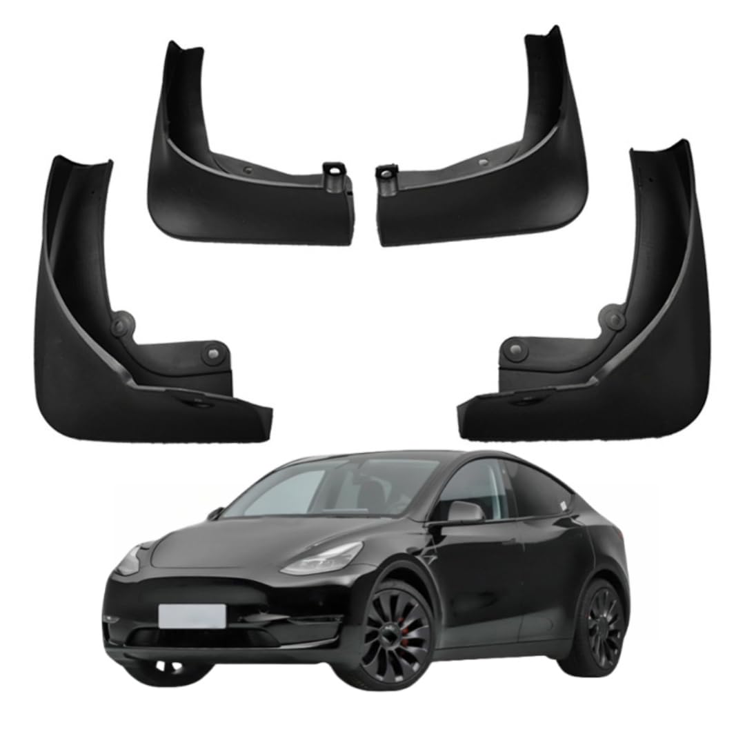 UDRFKDS Mud Flaps Splash Guards For Tesla Model Y 2020-2024 Accessories Mudflap Fender Flares Front and Rear Mud Guard Set 4PCS