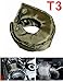 Alioncar T3 Titanium Fiber Turbo Cover Heat Cover Turbo Blanket Turbo Cover for T25 T28 GT25 GT28 GT30 GT32 GT35 CT26 Turbine Housing with Locking Springs (Titanium, T3)