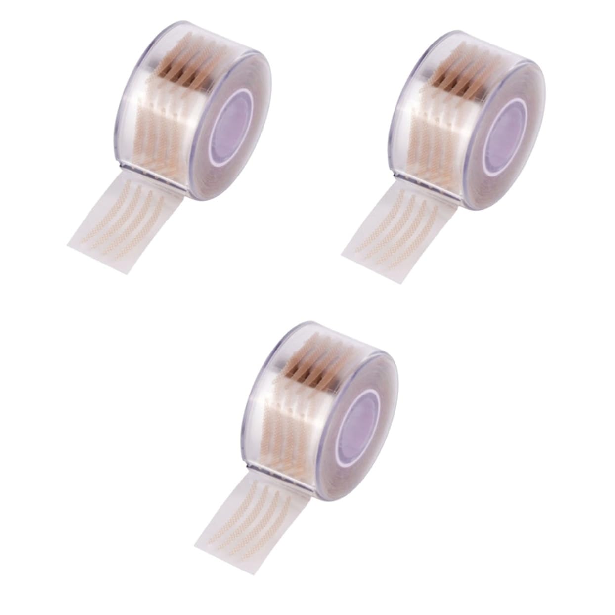 BIUDECO 3sets Stickers Eyelid Tape Fiber Mesh Natural and Invisible Present 600pcs*3
