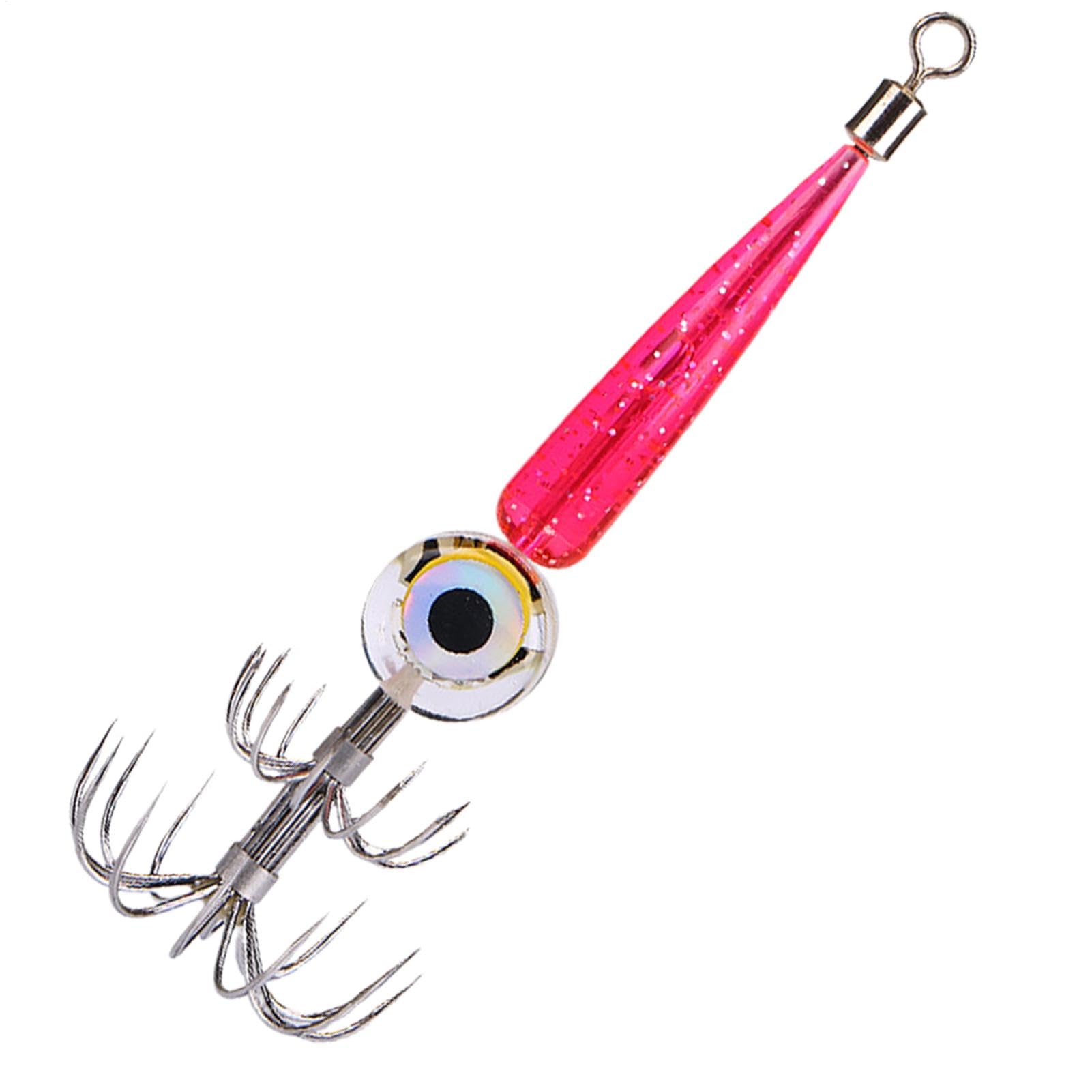 Camarones Luminosos Calamar Jig Señuelos De Pesca En El Mar,Señuelo Octopus Sepia Señuelos De Pesca En El Mar,Jigs De Calamar Que Brillan En Agua Salada,Señuelo De Pesca Impermeable con Luz LED
