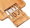 Tabla de Cortar de Bambú para Picar, Tabla de Queso, Tabla de Cajón, Tabla de Cortar de Cocina, Tabla Cuadrada para Alimentos, Tamaño Pequeño 13.38x13.38x1.49 Pulgadas, Pequeña Sorpresa 6