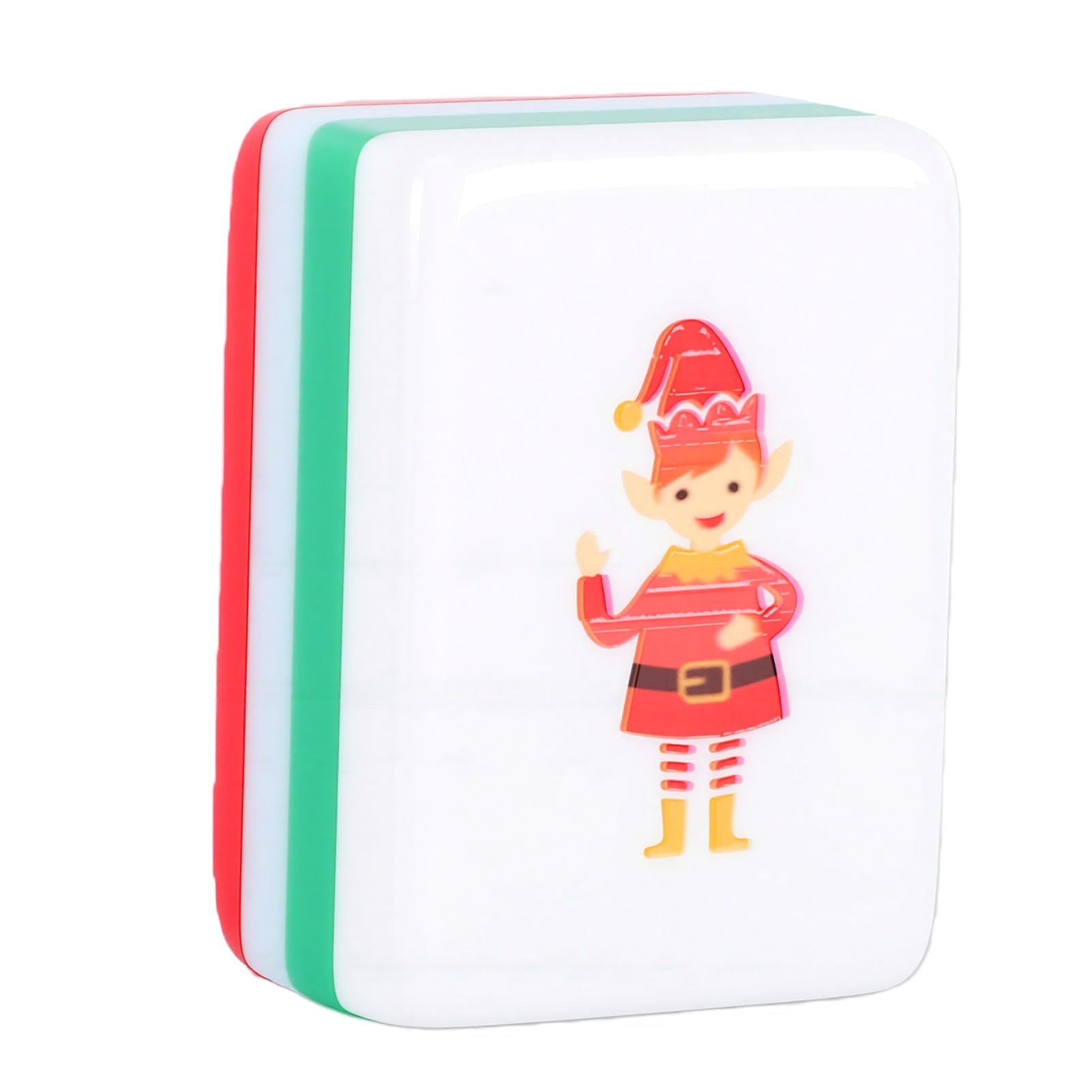 Naroote Set Mahjong in Acrilico con Tessere, 160 Pezzi per Natale | Disegni luminosi per le vacanze, Resistente ai graffi, Ideale per il gioco occasionale, Divertenti attività di gruppo