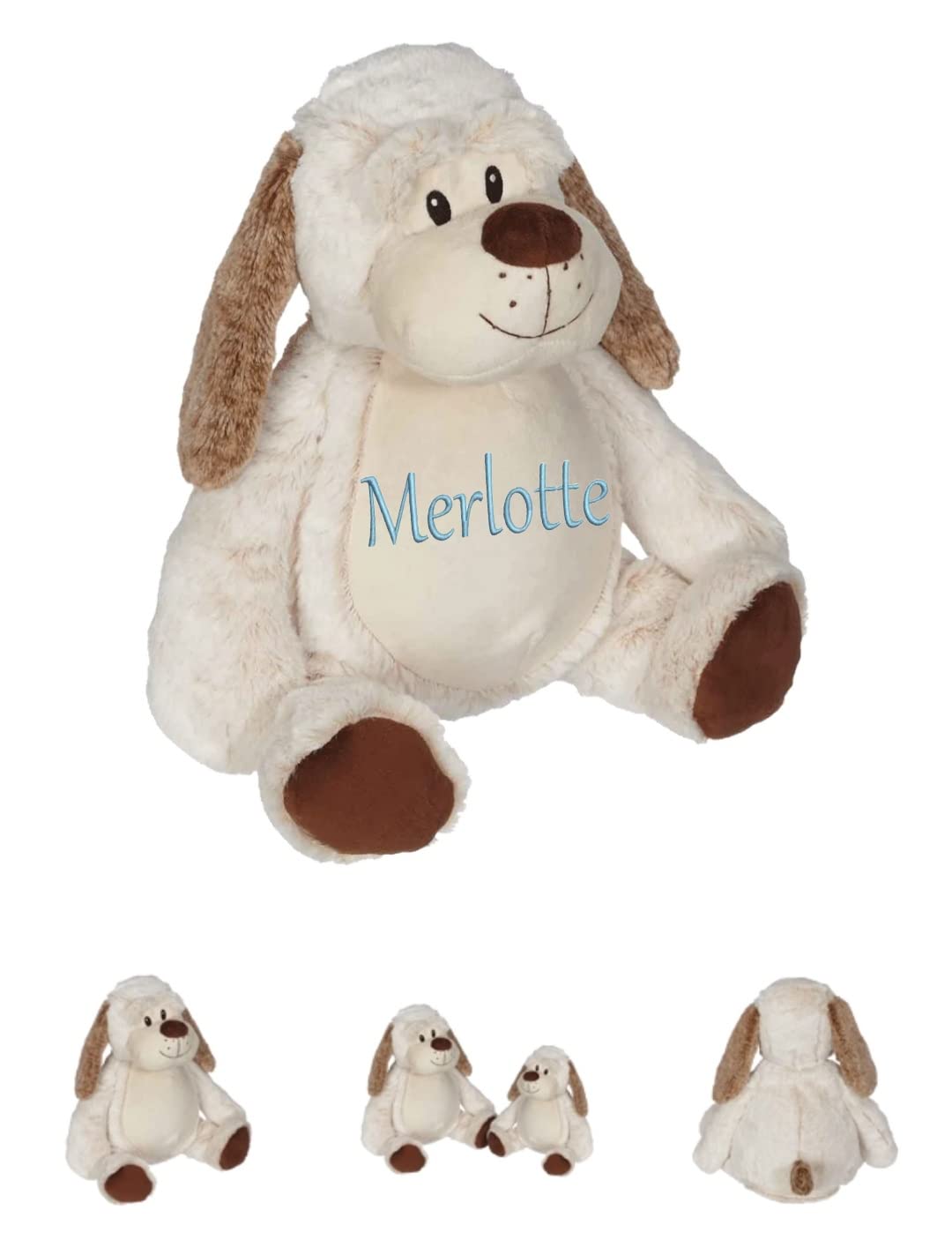 Personalized stuffed animal, Dog stuffed animal, custom animal, plush toys, gift for baby boy, gift for baby girl, newborn baby gift, Baby shower gift, Plushies, plush toys, embroidered Dog
