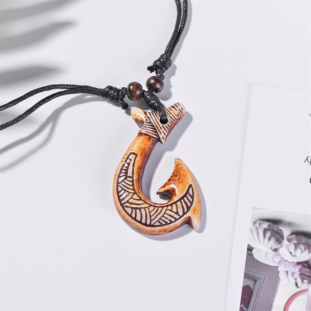 4Pcs Turtle Shark Tooth Necklace Pendant Bohemian Handmade Waterproof Surfer Necklace for Women Men Summer Beach Jewelry Gift - Image 5