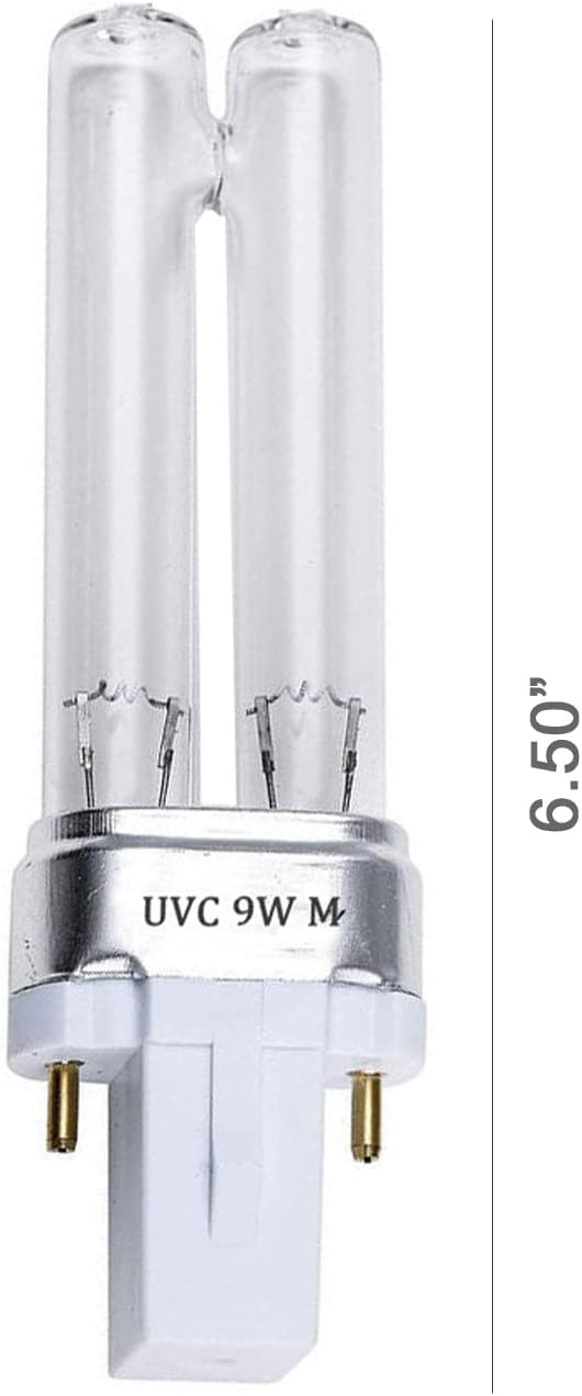 Universal UV Bulb 9W Replacement Lamp Spare Bulb Aquarium Pond HVAC G23 2Pin Base for SunSun Jebao Jup-01 CF400 CF500 D200