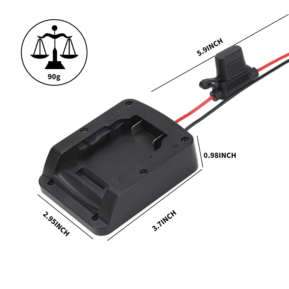 For Dewalt 18V, 20V Massimo Batteria Adattatore Con Fusibile Per - Foto 3
