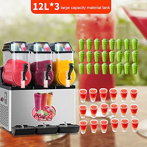 RSTJ-Sjef 900W Kommerzielle Slush Maker Maschine, 12L X 3 Frozen Margarita Frozen Drink Machine, Elektrischer… – Bild 8