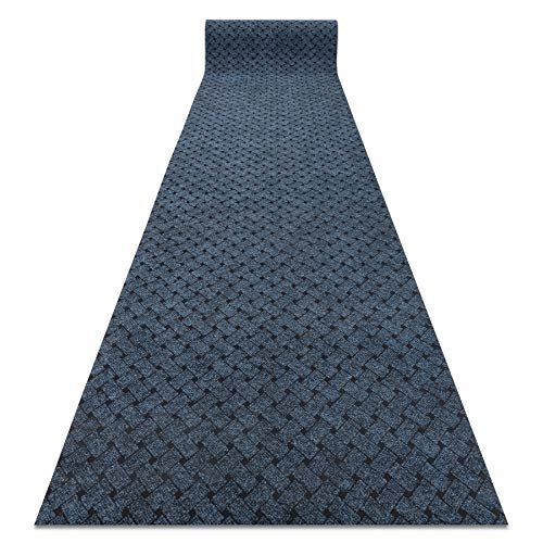 Paillasson antidérapant Vectra 800 Tapis de Porte - Revêtement de Porte - extérieur, intérieur, retient la poussière, Bleu 100x230 cm Cover