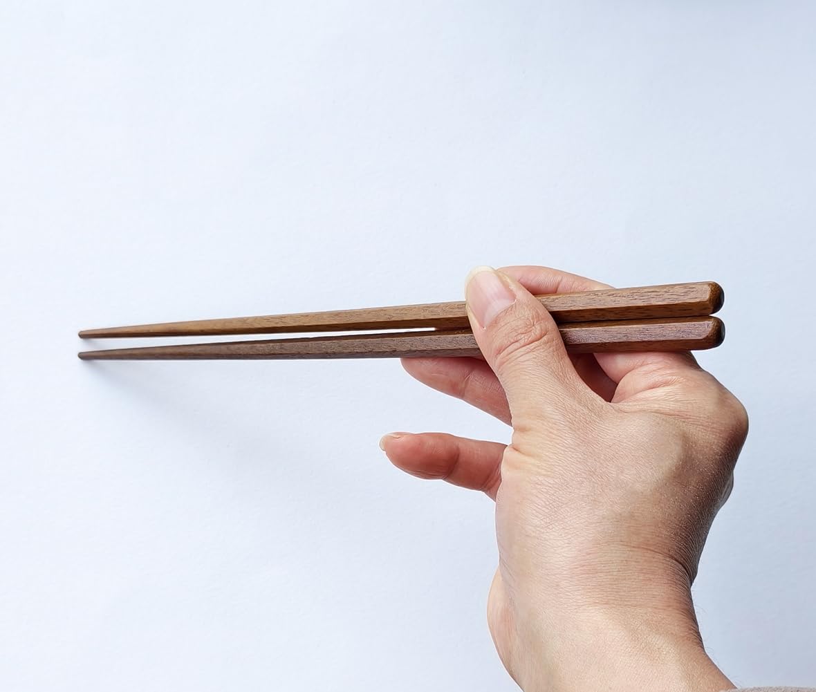 Amazon | KXLCGYK 木製箸 5膳セットはしセット 22.5cm 食洗機対応 六角