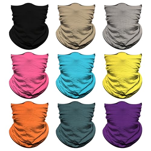 Image of Venswell Neck Gaiter Face Mask Men Women,Seamless Bandana Rave Face Cover Scarf Mask,Balaclava,Headband, Head Wrap,Headwear