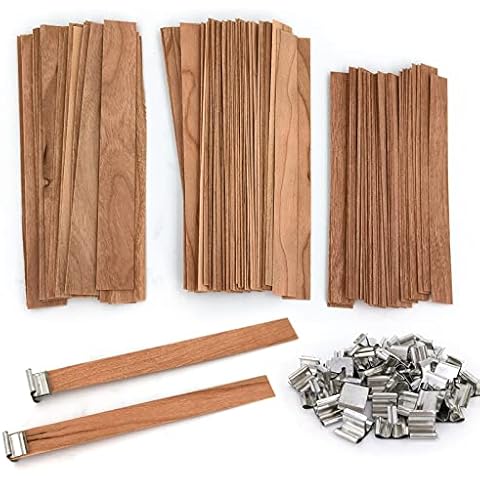 SWIGRANCE 50 Set Wooden Candle Wicks Cover