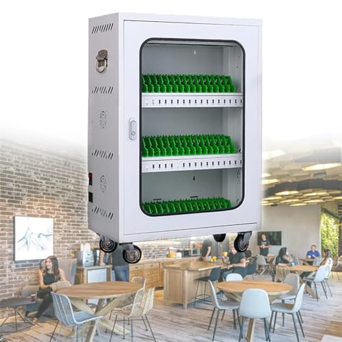 60-Slot Mobile Phone Charging Station with USB Lockers - Secure