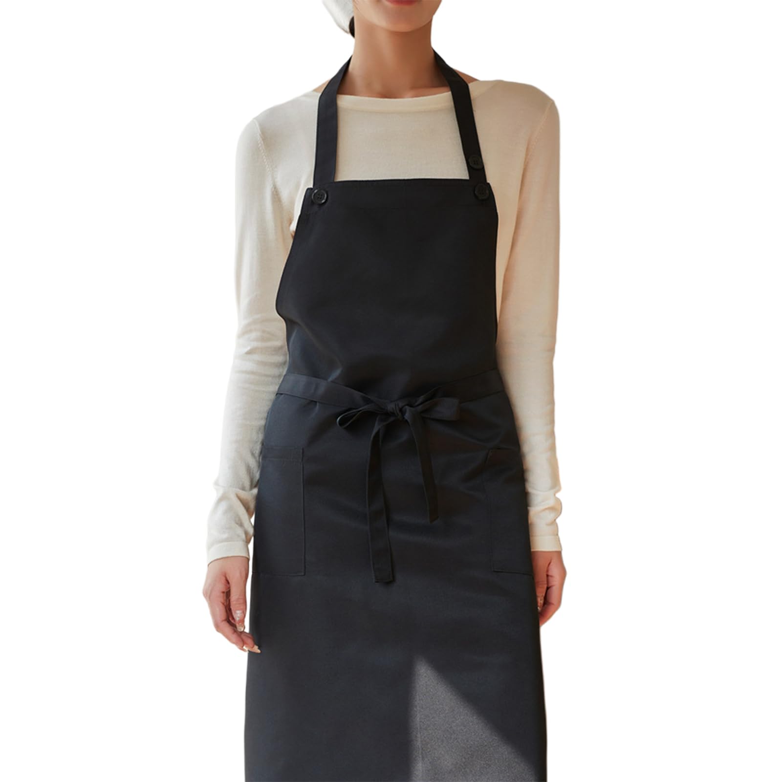 Tablier de cuisine pour femme ample taille unique évitant les taches