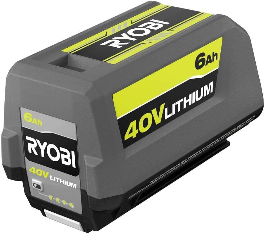 RYOBI " 40-Volt Lithium-Ion 6.0 Ah High Capacity Battery