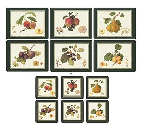 Pimpernel Hooker Fruits, 6 tovagliette e 6