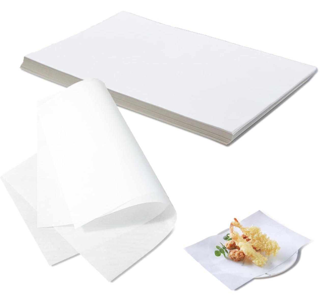 Papel Parafinado Entero 38x54 CM, Papel Antigrasa y Antihumedad para Negocios, Carnicerías, Charcuterías y Hostelería, Resistente y Profesional, Caja 20KG (Hojas 7,5G)