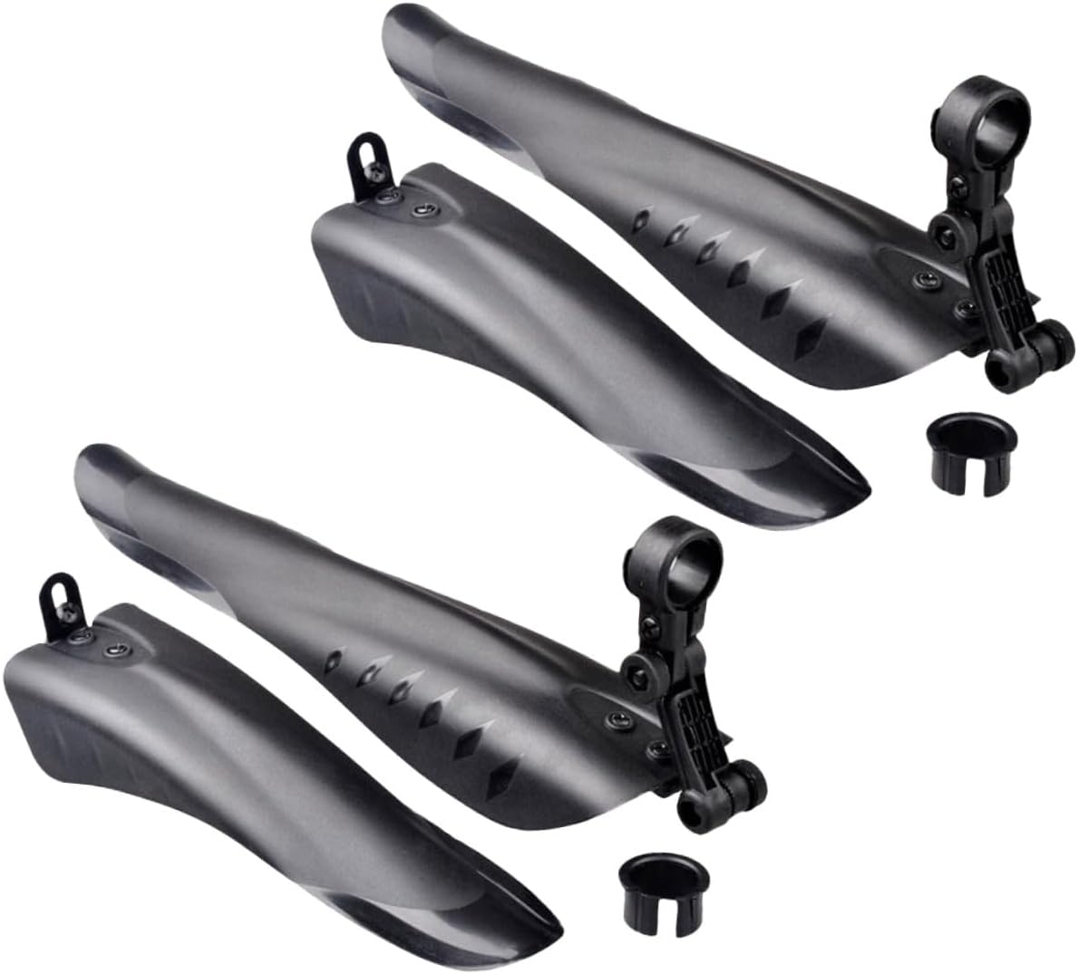 SUPVOX 2sets Mountain Bike Mud Guard Black Front and Rear Quick Release Easy to Install Lightweight High-Strength for Less Than