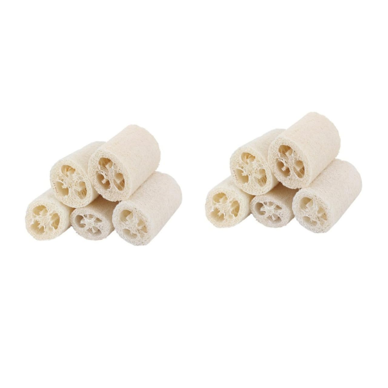 Housoutil 10piezas Esponjas De Ducha Natural De Luffa De Exfoliantes Para Cuerpo Para Baño y Limpieza Del