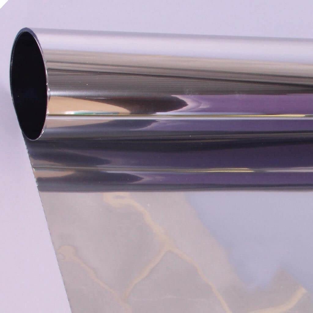 PSSC Window Film Reflective One Way Glass Privacy Solar Tint Self-Adhesive Silver 6m x 1520mm