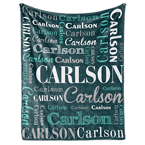 Personalized Blankets with Name for Kids, Customized Baby Blankets for Boys Girls, Super Soft Personalized Name Blanket for Kids Adult Birthday Christmas Mothers Fathers Easter Gift, 30