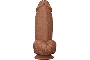 Realistic Dildo: Double Layer Dong with Strong Suction Cup