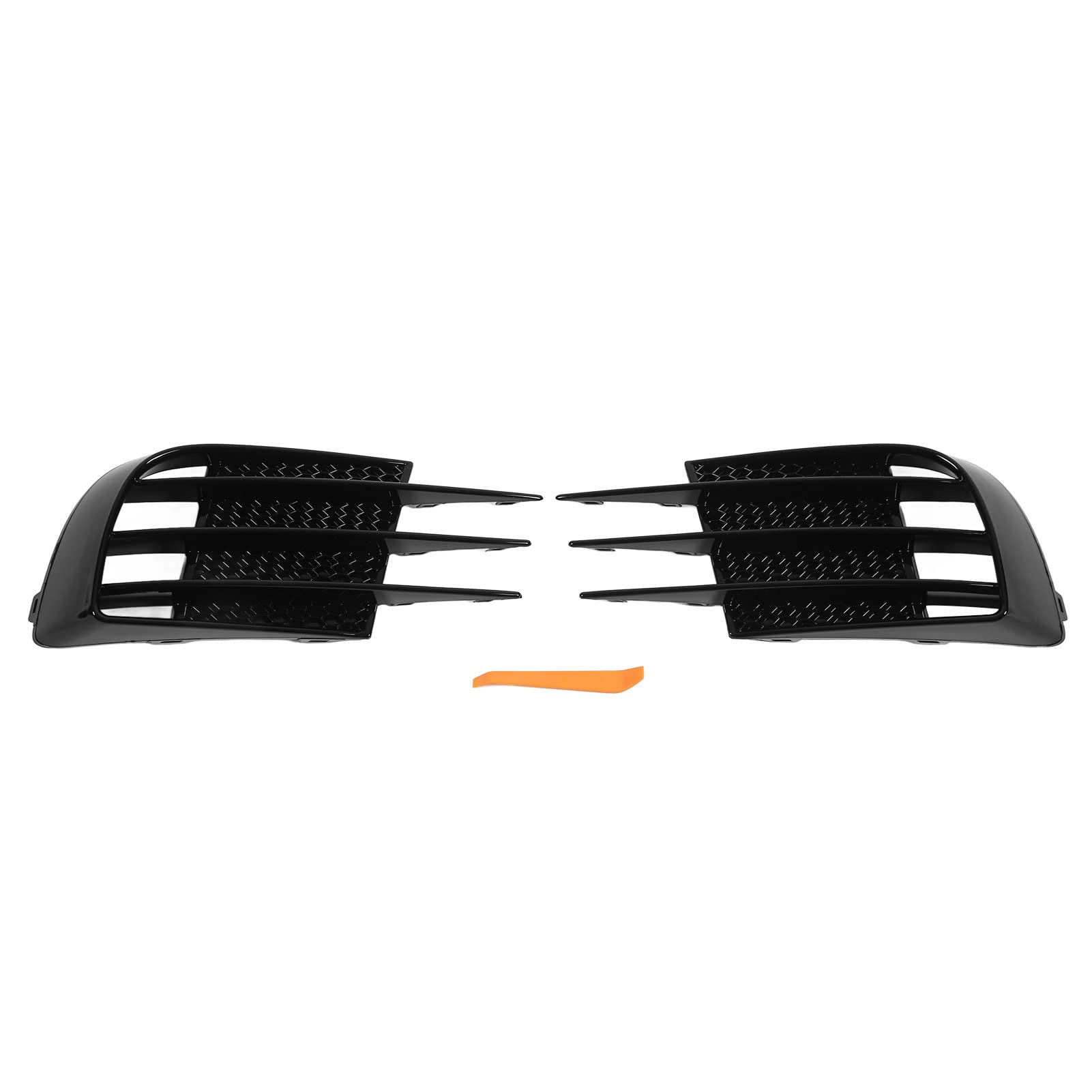 Copertura Griglia Fendinebbia, 1 Paio di Paraurti Anteriore Nero Lucido Copertura Griglia Fendinebbia Sostituzione Cornice Cornice Fendinebbia per 6 MK6 GTD 2008‑2013