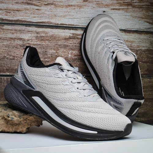Image of ASIAN Powerplay-25 Men's Running Shoes | Knit Mesh Upper Lightweight Shoes | Memory Foam Technology | Premium Athletic Sneakers for Sports & Gym