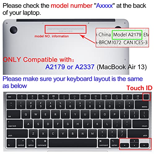 Sanforin Keyboard Cover Protector For 2020 Apple Macbook Air 13.3 Inch (Model: A2179, A2337 M1 Chip, Us Layout) With Touch Id, Silicone Skin Keyboard Protector With Floral Design thumb #1