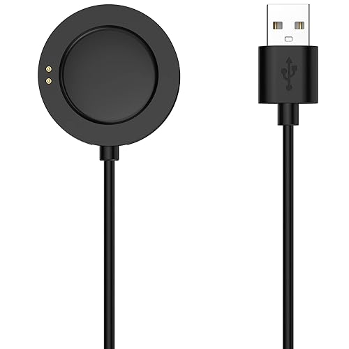 FitTurn Cable de carga compatible con Xiaomi Watch S2 421.811 in Cargador de reloj inteligente, cable de soporte de base de carga USB de repuesto
