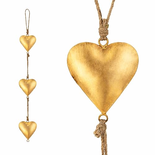 Metal Heart Wall Art Décor – Vintage 3D Hanging Love