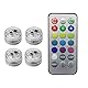 Ailan Drahtlose selbstklebende LED Auto Innenbeleuchtung, Fernbedienung, Dach, bunte Nachtlichter, Lampe, Aquarium, Party Dekoration, 4 Lichter
